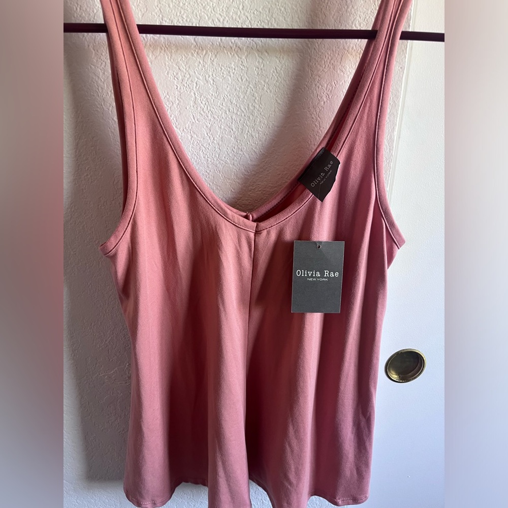 Olivia Rae Dusty Rose Tank Top
